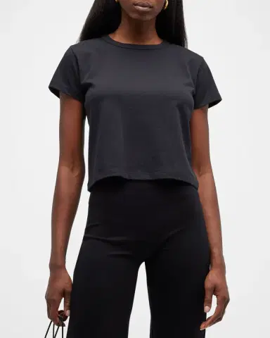 LESET Margo Short-Sleeve Cotton Crewneck Tee | Thumbnail 2 LESET Margo Short-Sleeve Cotton Crewneck Tee | Thumbnail 2