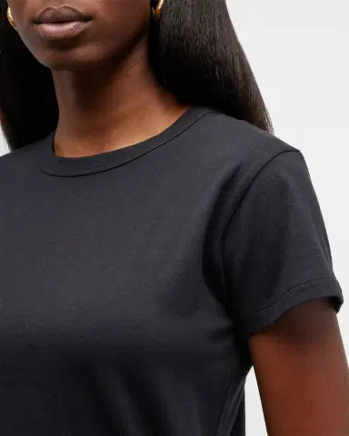 LESET Margo Short-Sleeve Cotton Crewneck Tee | Thumbnail 5 LESET Margo Short-Sleeve Cotton Crewneck Tee | Thumbnail 5