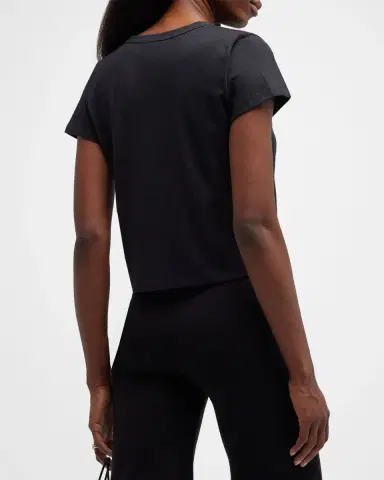 LESET Margo Short-Sleeve Cotton Crewneck Tee | Thumbnail 6 LESET Margo Short-Sleeve Cotton Crewneck Tee | Thumbnail 6