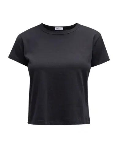 LESET Margo Short-Sleeve Cotton Crewneck Tee | Thumbnail 1 LESET Margo Short-Sleeve Cotton Crewneck Tee | Thumbnail 1