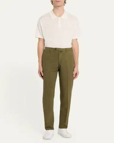 Incotex Men's High Cotton Doeskin Pants | Thumbnail 2 Incotex Men's High Cotton Doeskin Pants | Thumbnail 2