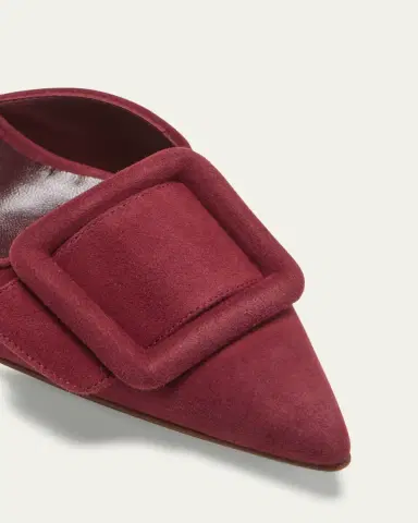 Manolo Blahnik Maysli Suede Buckle Halter Pumps | Thumbnail 13 Manolo Blahnik Maysli Suede Buckle Halter Pumps | Thumbnail 13