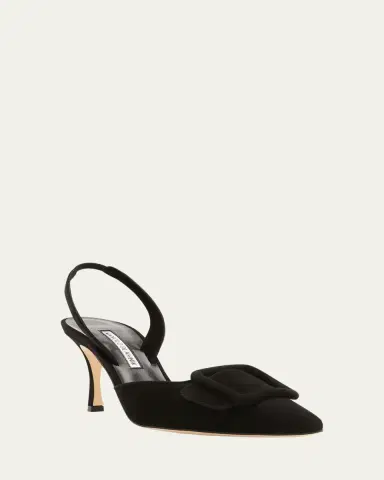 Manolo Blahnik Maysli Suede Buckle Halter Pumps | Thumbnail 20 Manolo Blahnik Maysli Suede Buckle Halter Pumps | Thumbnail 20