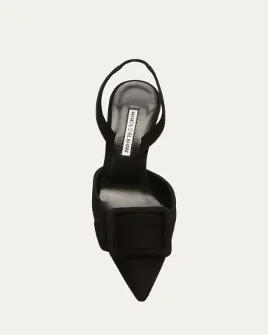Manolo Blahnik Maysli Suede Buckle Halter Pumps | Thumbnail 22 Manolo Blahnik Maysli Suede Buckle Halter Pumps | Thumbnail 22