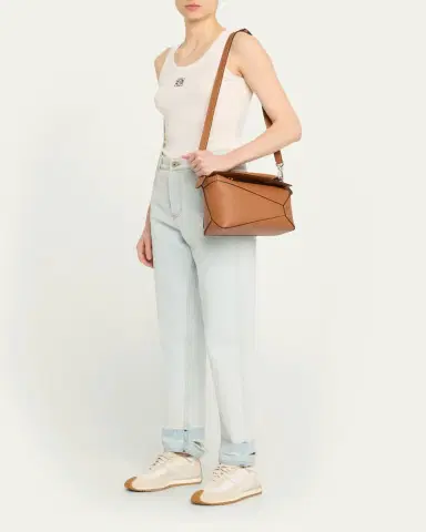 Loewe Puzzle Edge Small Top-Handle Bag in Leather | Thumbnail 5 Loewe Puzzle Edge Small Top-Handle Bag in Leather | Thumbnail 5
