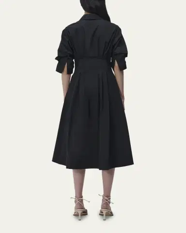 Simkhai Jazz Poplin Pintuck Midi Shirtdress | Thumbnail 3 Simkhai Jazz Poplin Pintuck Midi Shirtdress | Thumbnail 3