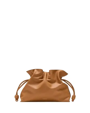 Loewe Flamenco Large Clutch Bag in Napa Leather with Golden Foil Anagram | Thumbnail 1 Loewe Flamenco Large Clutch Bag in Napa Leather with Golden Foil Anagram | Thumbnail 1