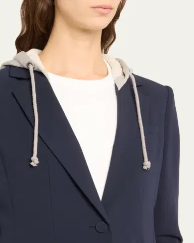Cinq à Sept Hooded Khloe Jacket | Thumbnail 5 Cinq à Sept Hooded Khloe Jacket | Thumbnail 5