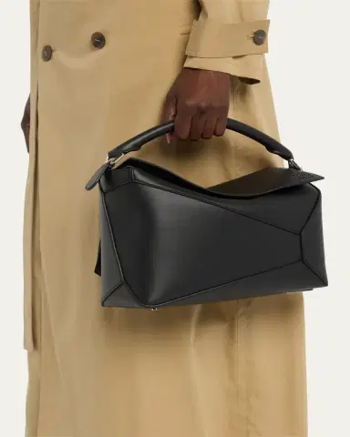 LOEWE Puzzle Edge Medium Top-Handle Bag in Grained Leather | Thumbnail 2 LOEWE Puzzle Edge Medium Top-Handle Bag in Grained Leather | Thumbnail 2