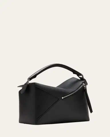 LOEWE Puzzle Edge Medium Top-Handle Bag in Grained Leather | Thumbnail 3 LOEWE Puzzle Edge Medium Top-Handle Bag in Grained Leather | Thumbnail 3