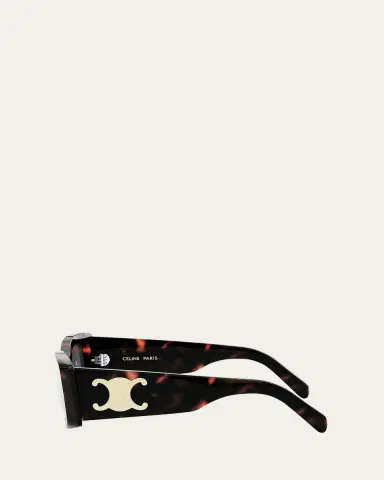 Celine Triomphe Acetate Rectangle Sunglasses | Thumbnail 3 Celine Triomphe Acetate Rectangle Sunglasses | Thumbnail 3