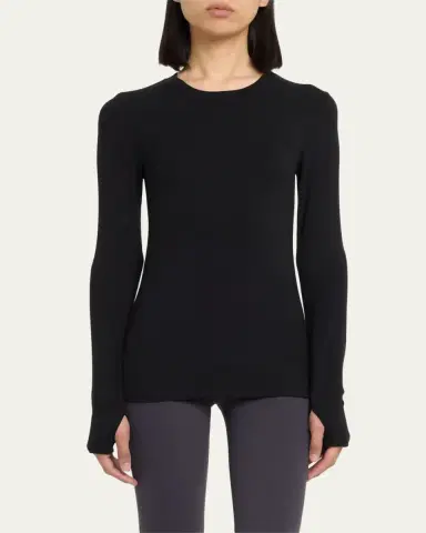 Splits59 Louise Rib Long-Sleeve Top | Thumbnail 4 Splits59 Louise Rib Long-Sleeve Top | Thumbnail 4