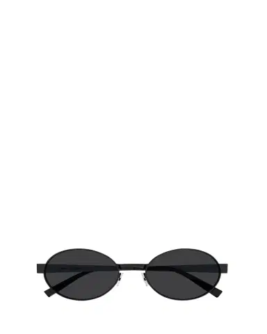 Saint Laurent Logo Metal Oval Sunglasses | Thumbnail 1 Saint Laurent Logo Metal Oval Sunglasses | Thumbnail 1