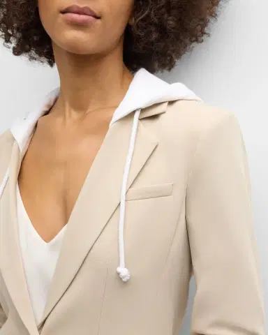 Cinq à Sept Hooded Khloe Jacket | Thumbnail 5 Cinq à Sept Hooded Khloe Jacket | Thumbnail 5