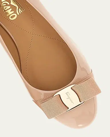 Ferragamo Varina Patent Leather Bow Ballerina Flats | Thumbnail 2 Ferragamo Varina Patent Leather Bow Ballerina Flats | Thumbnail 2