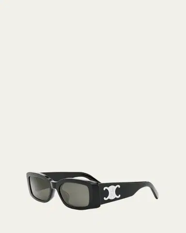 CELINE Triomphe Acetate Rectangle Sunglasses | Thumbnail 2 CELINE Triomphe Acetate Rectangle Sunglasses | Thumbnail 2