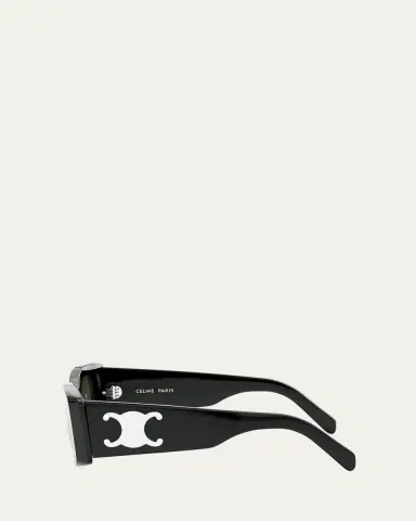 CELINE Triomphe Acetate Rectangle Sunglasses | Thumbnail 3 CELINE Triomphe Acetate Rectangle Sunglasses | Thumbnail 3