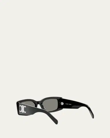 CELINE Triomphe Acetate Rectangle Sunglasses | Thumbnail 4 CELINE Triomphe Acetate Rectangle Sunglasses | Thumbnail 4