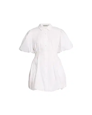 SIMKHAI Cleo Polin Balloon-Sleeve Pleated Mini Dress | Thumbnail 1 SIMKHAI Cleo Polin Balloon-Sleeve Pleated Mini Dress | Thumbnail 1