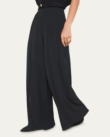 L'Agence Nova Mid-Rise Wide-Leg Pleated Pants | Thumbnail 4 L'Agence Nova Mid-Rise Wide-Leg Pleated Pants | Thumbnail 4