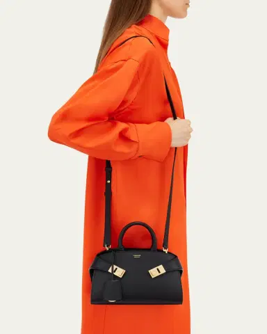 Ferragamo Mini Hug Leather Top-Handle Bag | Thumbnail 5 Ferragamo Mini Hug Leather Top-Handle Bag | Thumbnail 5