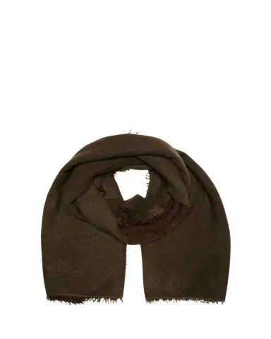 Denis Colomb Fuzzy Feture Two-Tone Cashmere Scarf | Thumbnail 1 Denis Colomb Fuzzy Feture Two-Tone Cashmere Scarf | Thumbnail 1