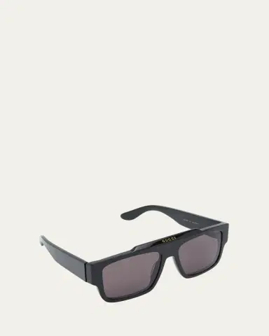 Gucci Men's GG1460Sm Acetate Rectangle Sunglasses | Thumbnail 2 Gucci Men's GG1460Sm Acetate Rectangle Sunglasses | Thumbnail 2