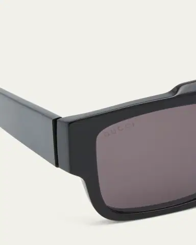 Gucci Men's GG1460Sm Acetate Rectangle Sunglasses | Thumbnail 4 Gucci Men's GG1460Sm Acetate Rectangle Sunglasses | Thumbnail 4
