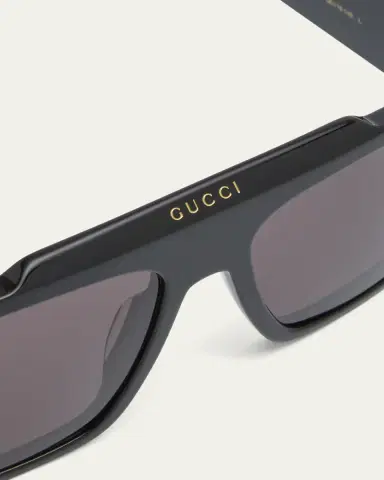 Gucci Men's GG1460Sm Acetate Rectangle Sunglasses | Thumbnail 5 Gucci Men's GG1460Sm Acetate Rectangle Sunglasses | Thumbnail 5