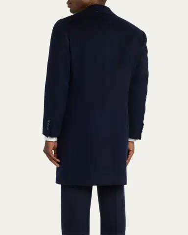 Cesare Attolini Men's Classic Topcoat | Thumbnail 3 Cesare Attolini Men's Classic Topcoat | Thumbnail 3