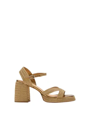 Castañer Valle Metallic Raffia Platform Sandals | Thumbnail 1 Castañer Valle Metallic Raffia Platform Sandals | Thumbnail 1
