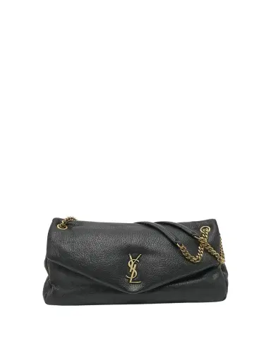 Saint Laurent Calypso Large YSL Shoulder Bag in Leather | Thumbnail 1 Saint Laurent Calypso Large YSL Shoulder Bag in Leather | Thumbnail 1