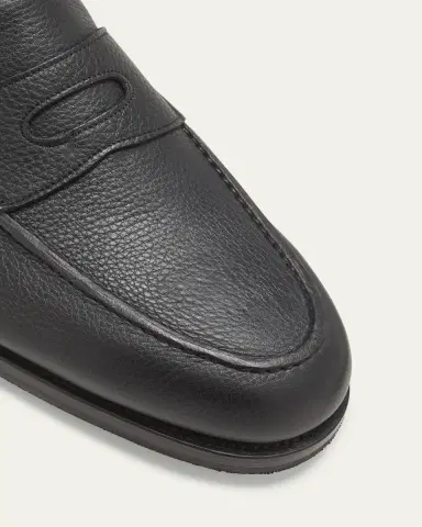 John Lobb Men's Lopez Soft Grained Leather Penny Loafers | Thumbnail 3 John Lobb Men's Lopez Soft Grained Leather Penny Loafers | Thumbnail 3