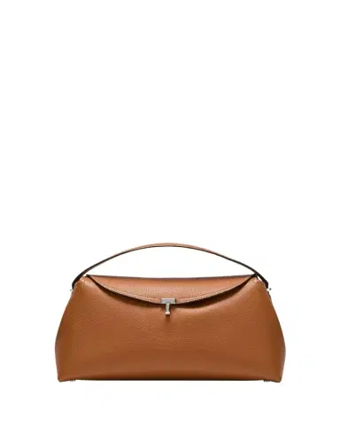 Toteme T-Lock Top Handle Bag in Pebble Grain Leather | Thumbnail 1 Toteme T-Lock Top Handle Bag in Pebble Grain Leather | Thumbnail 1