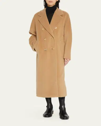 Max Mara Wool-Cashmere Double-Breasted Madame Coat | Thumbnail 2 Max Mara Wool-Cashmere Double-Breasted Madame Coat | Thumbnail 2
