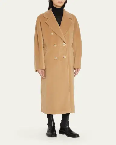 Max Mara Wool-Cashmere Double-Breasted Madame Coat | Thumbnail 4 Max Mara Wool-Cashmere Double-Breasted Madame Coat | Thumbnail 4