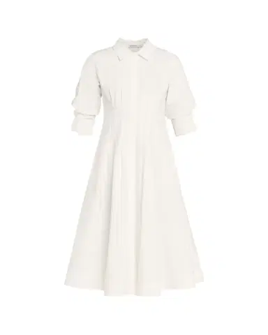 Simkhai Jazz Poplin Pintuck Midi Shirtdress | Thumbnail 1 Simkhai Jazz Poplin Pintuck Midi Shirtdress | Thumbnail 1