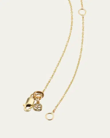 Sydney Evan 14K Pure Block Initial Necklace | Thumbnail 3 Sydney Evan 14K Pure Block Initial Necklace | Thumbnail 3