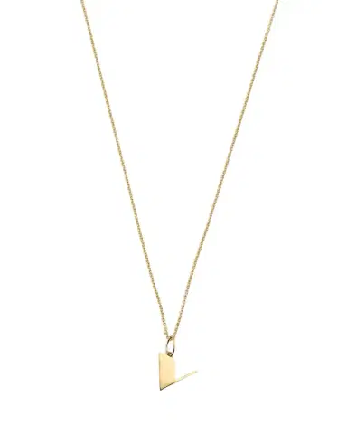 Sydney Evan 14K Pure Block Initial Necklace | Thumbnail 1 Sydney Evan 14K Pure Block Initial Necklace | Thumbnail 1