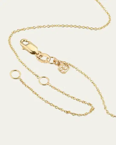 Sydney Evan 14K Pure Block Initial Necklace | Thumbnail 3 Sydney Evan 14K Pure Block Initial Necklace | Thumbnail 3