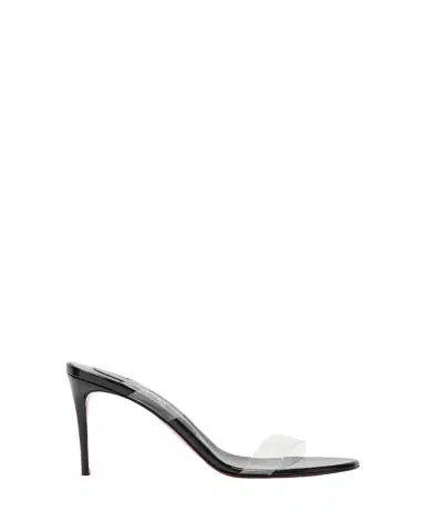 Christian Louboutin 85mm Just Nothing Clear Slide Sandals | Thumbnail 1 Christian Louboutin 85mm Just Nothing Clear Slide Sandals | Thumbnail 1