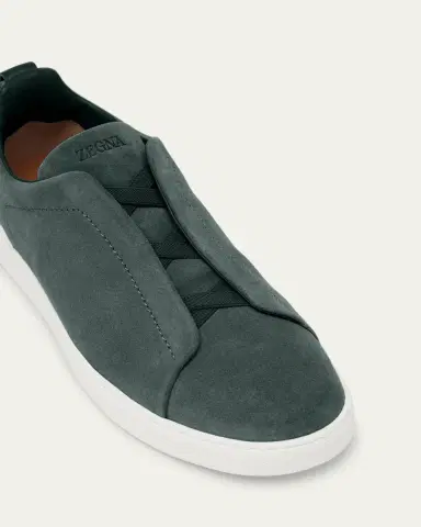 Zegna Men's Triple Stitch Suede Sneakers | Thumbnail 11 Zegna Men's Triple Stitch Suede Sneakers | Thumbnail 11