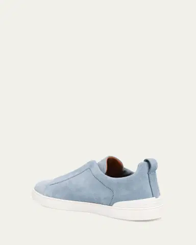 Zegna Men's Triple Stitch Suede Sneakers | Thumbnail 6 Zegna Men's Triple Stitch Suede Sneakers | Thumbnail 6