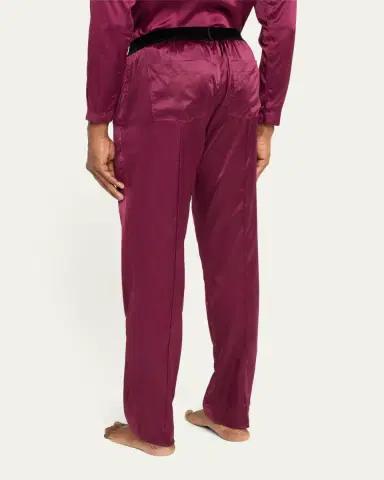 Tom Ford Men's Silk Logo Pajama Pants | Thumbnail 3 Tom Ford Men's Silk Logo Pajama Pants | Thumbnail 3
