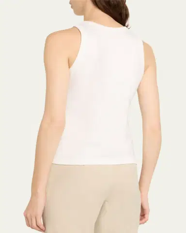 Lafayette 148 New York Swiss Cotton Rib Racerback Tank | Thumbnail 3 Lafayette 148 New York Swiss Cotton Rib Racerback Tank | Thumbnail 3