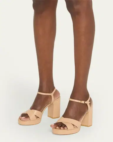 Stuart Weitzman Dayna Leather Crisscross Platform Sandals | Thumbnail 2 Stuart Weitzman Dayna Leather Crisscross Platform Sandals | Thumbnail 2