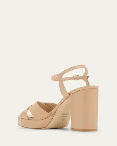 Stuart Weitzman Dayna Leather Crisscross Platform Sandals | Thumbnail 4 Stuart Weitzman Dayna Leather Crisscross Platform Sandals | Thumbnail 4