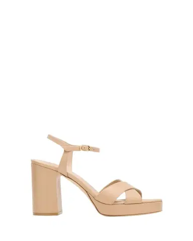 Stuart Weitzman Dayna Leather Crisscross Platform Sandals | Thumbnail 1 Stuart Weitzman Dayna Leather Crisscross Platform Sandals | Thumbnail 1