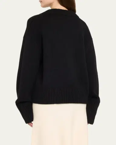 Lisa Yang Aletta V-Neck Cashmere Knit Sweater | Thumbnail 3 Lisa Yang Aletta V-Neck Cashmere Knit Sweater | Thumbnail 3
