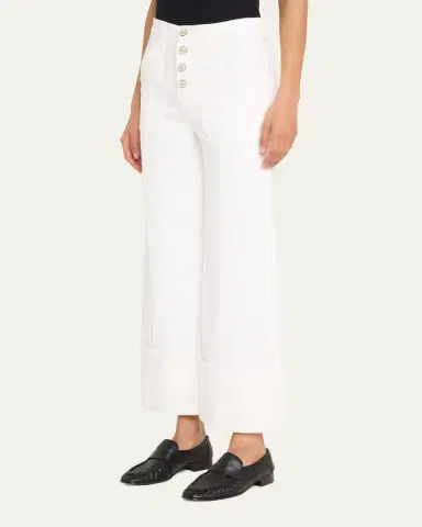 Cinq à Sept Cuffed Benji Cropped Flare Pants | Thumbnail 4 Cinq à Sept Cuffed Benji Cropped Flare Pants | Thumbnail 4